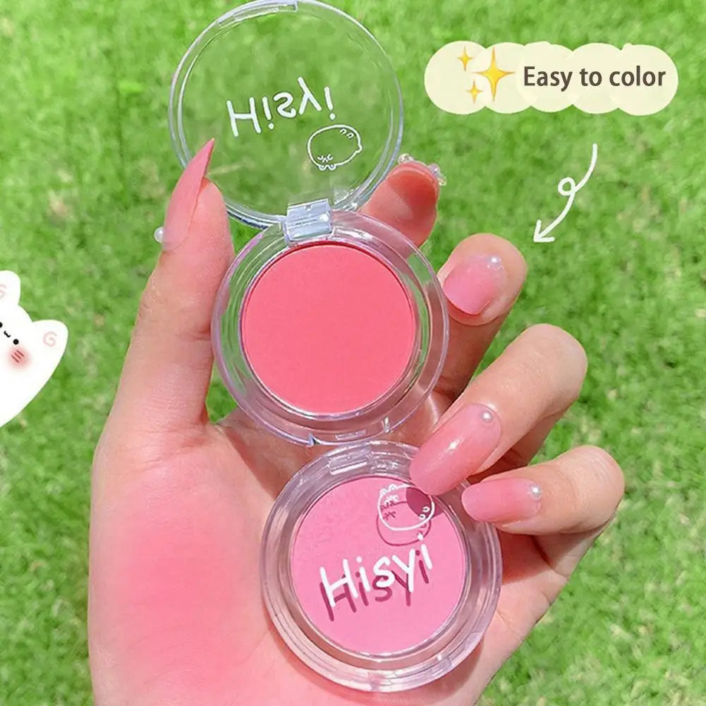 Blush mat pour filles – Crème pêche, maquillage rose et rouge pour joues – Poudre blush, teinte pour contour, palette de joues