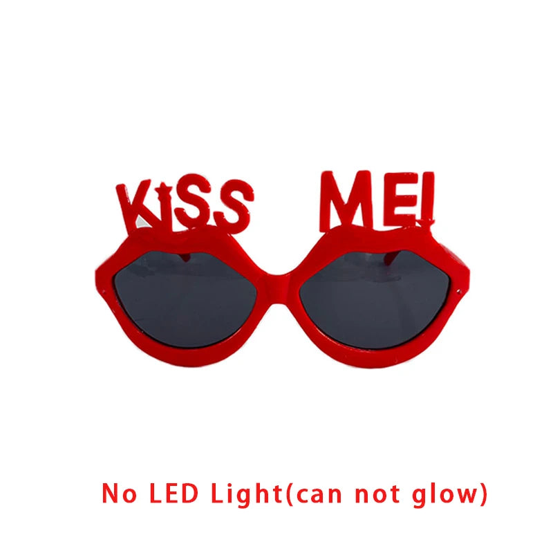 1 pièce – Lunettes « Kiss Me » rouges en forme de lèvres | Lunettes de soleil mignonnes pour filles et femmes