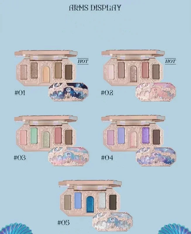 Palette fards à paupières, 8 couleurs, mats et scintillants, paillettes, maquillage yeux femmes