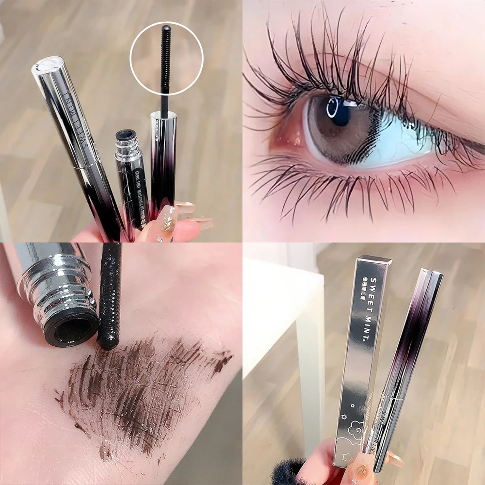 Mascara 3D recourbant tube acier volume extra waterproof cils naturels longue tenue maquillage coréen