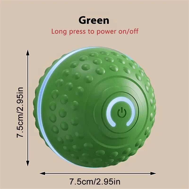 Smart Automatic Rolling Dog Ball – USB Rechargeable Interactive Pet Toy