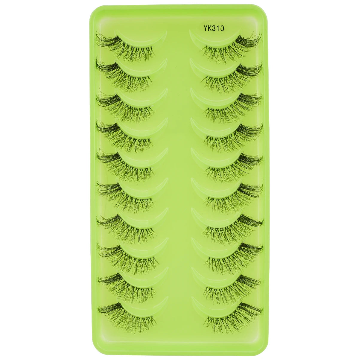 Nouveaux demi-cils – 3 à 10 paires, cils naturels 3D style Cat Eye, tige transparente – Extensions de faux cils pour maquillage