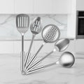5-Piece Stainless Steel Kitchen Utensil Set – Heavy-Duty Cooking Spoons & Spatulas with Ergonomic Handles
