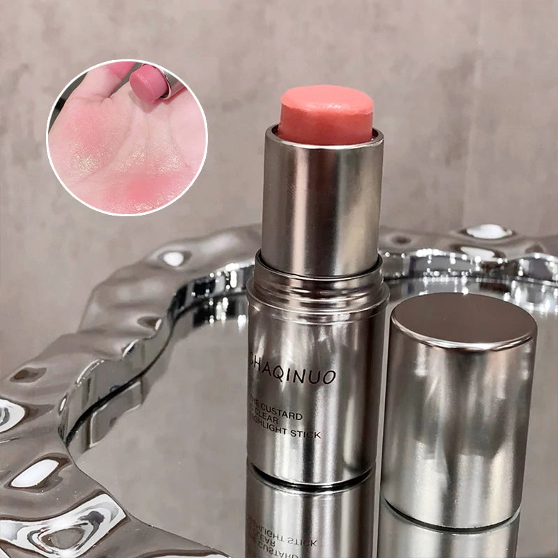 Stick Blush— Texture Crème Hydratante et Brillante, Maquillage Coréen, Effet Lumineux et Naturel pour les Joues
