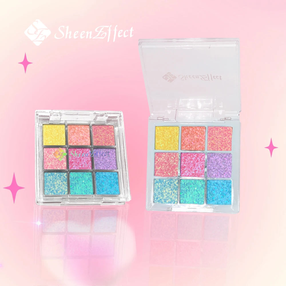 Palette de Fards à Paupières 9 Couleurs — Maquillage Haut de Gamme, Cosmétiques de Qualité