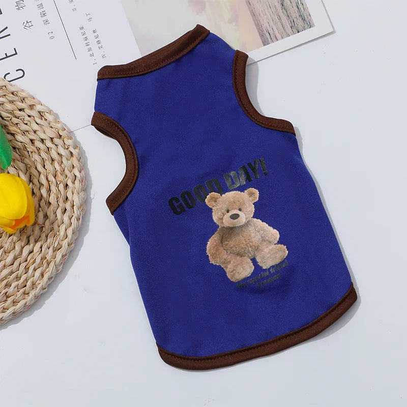 Breathable Summer Pet Vest – Lightweight Clothes for Dogs & Cats