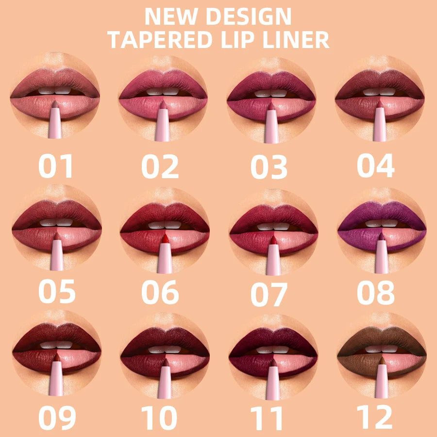 Crayon à lèvres mat waterproof – 1 pièce Définit et contourne parfaitement les lèvres. Teinte Sexy Red, couleur naturelle et intense. Texture hydratante, idéale pour un maquillage des lèvres longue tenue