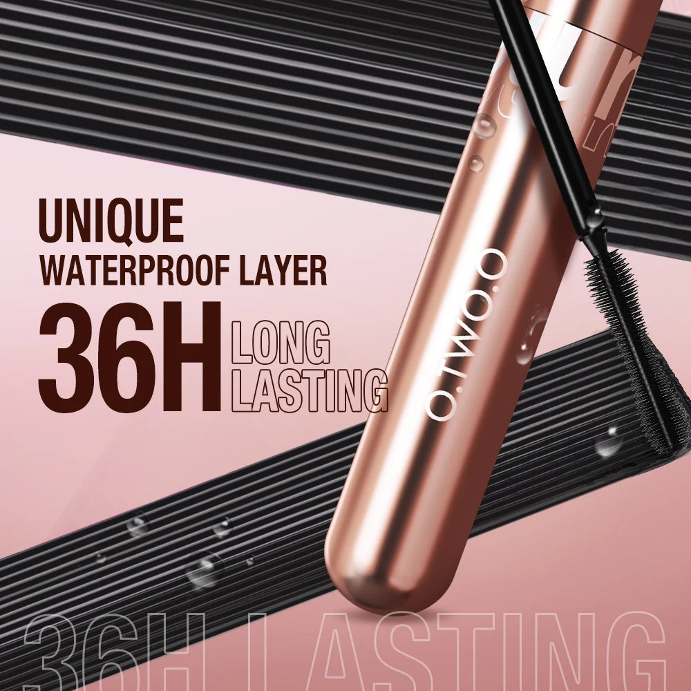 Mascara 4D fibres de soie waterproof volume et recourbant cils épais nourrissant extensions haute qualité