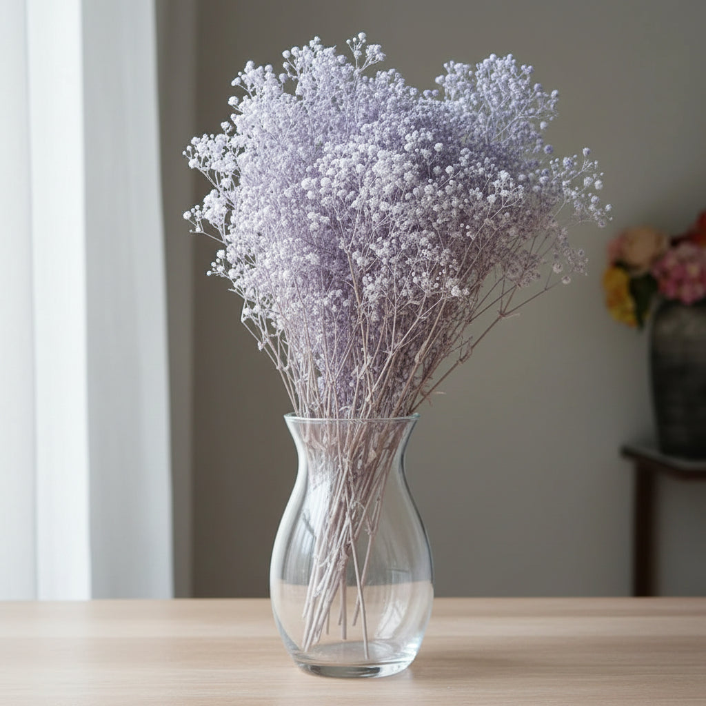 Natural Preserved Dried Baby’s Breath Flowers – Decorative Gypsophila Bouquet