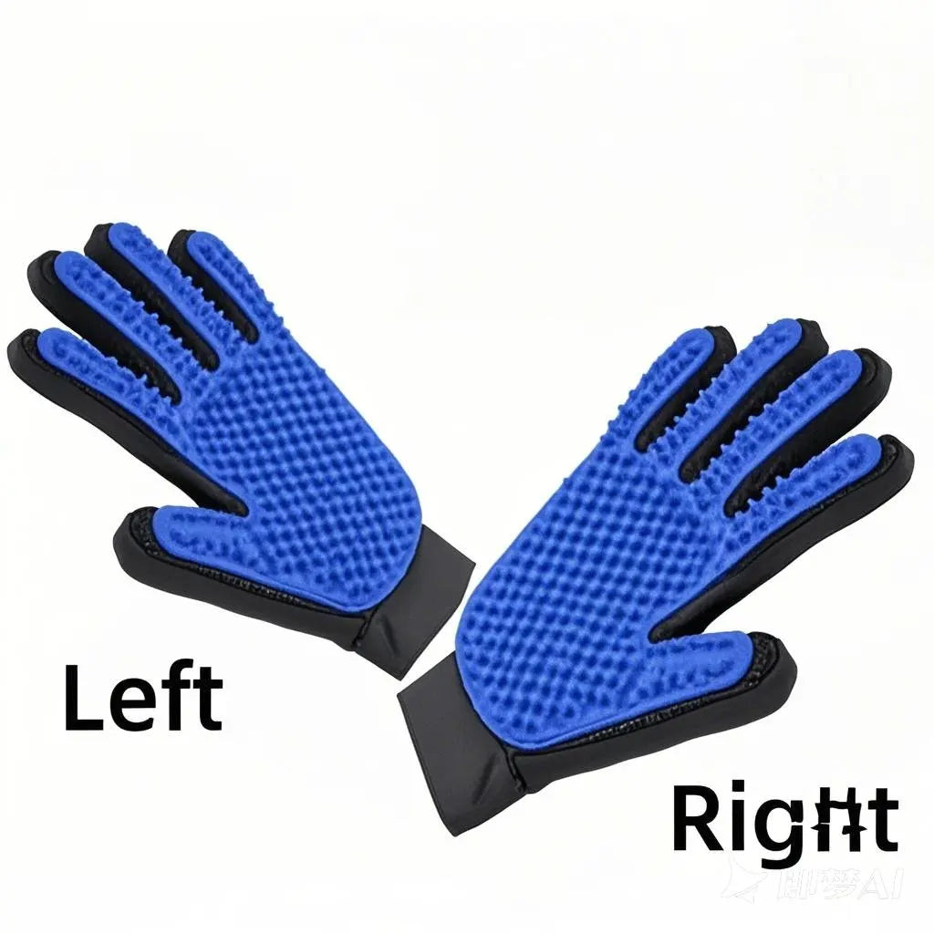Pet Grooming Glove – Deshedding & Massage Brush for Dogs and Cats