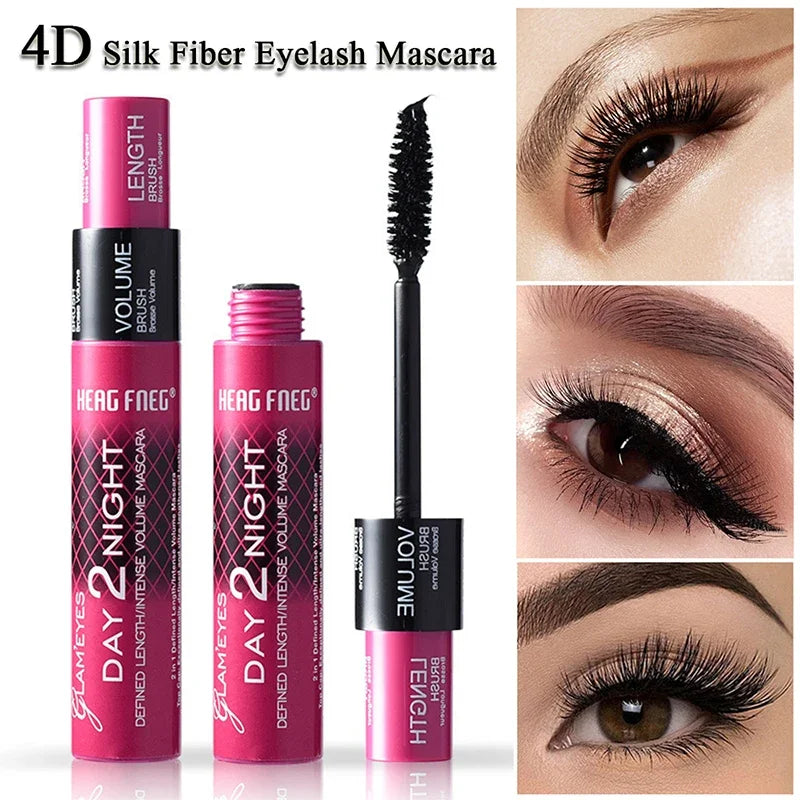 **« Mascara 2-en-1 – Volumisant, allongeant et waterproof »**