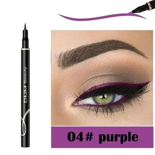 Crayon Eyeliner Liquide Coloré – Étanche, Bleu, Rouge, Noir, Blanc, Longue Tenue, Séchage Rapide, Maquillage des Yeux, Cosmétiques
