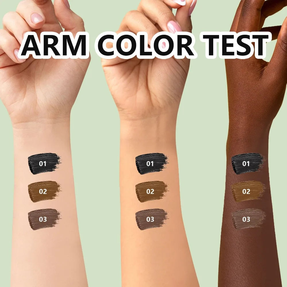 Mascara 7D waterproof allongeant cils fibres de soie noir volume et courbure longue tenue