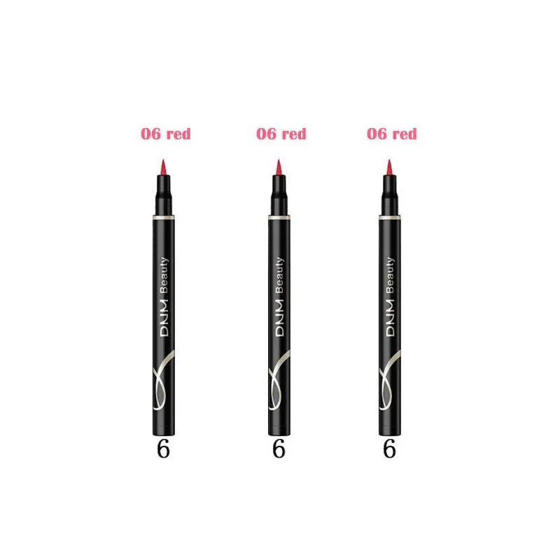 Set 12 Crayons Eyeliner Liquide – Waterproof, Facile à Appliquer, Mat, Couleurs Bleu, Rouge, Vert, Blanc, Or et Marron