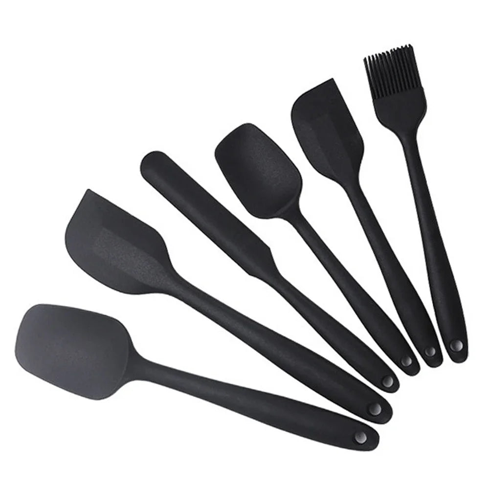6-Piece Silicone Spatula Set – Food-Grade Non-Stick Heat-Resistant Spatulas for Cooking & Baking