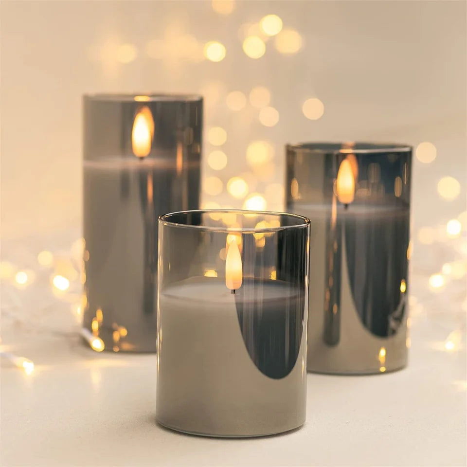 LED Flameless Wax Candles with Remote & Timer – Realistic Flickering Candles for Home Decor
