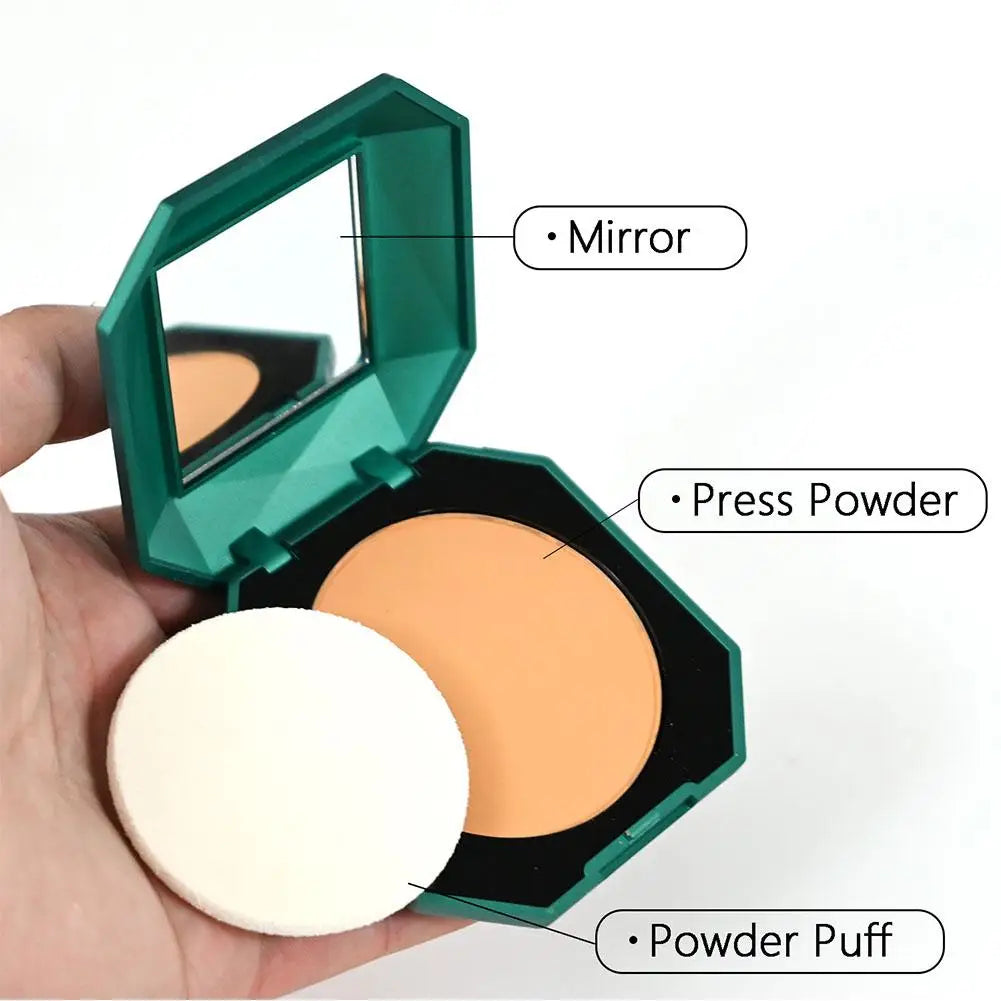 Poudre pressée foncée 4 couleurs – Peau foncée, poudre matte, longue tenue, waterproof, maquillage de marque, blush