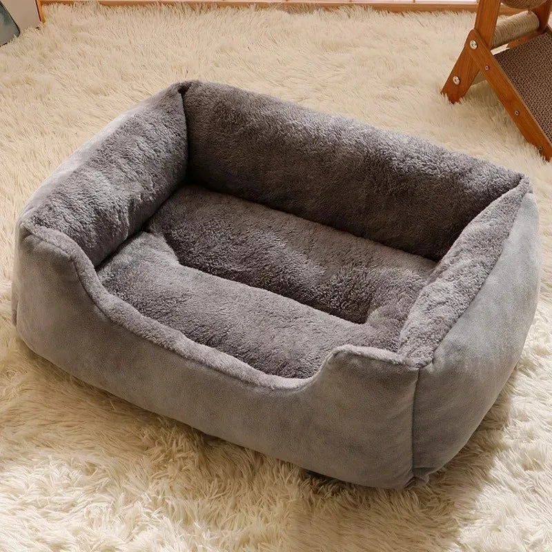 Cozy Plush Pet Bed – Warm Cushion House for Cats & Small Dogs
