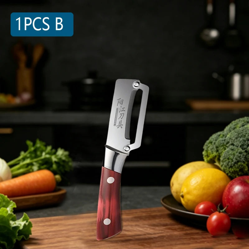 Multifunction Kitchen Peeler – Stainless Steel Vegetable Peeler, Fruit Paring Knife & 2-in-1 Bottle Opener