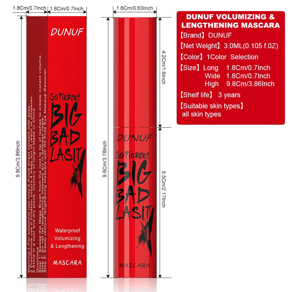 Mascara 4D Music Flower volume et épaisseur longue tenue waterproof cils recourbés