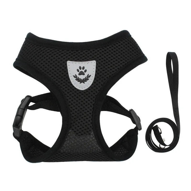 Adjustable Escape-Resistant Cat Harness & Leash Set – Soft Vest for Cats & Kittens