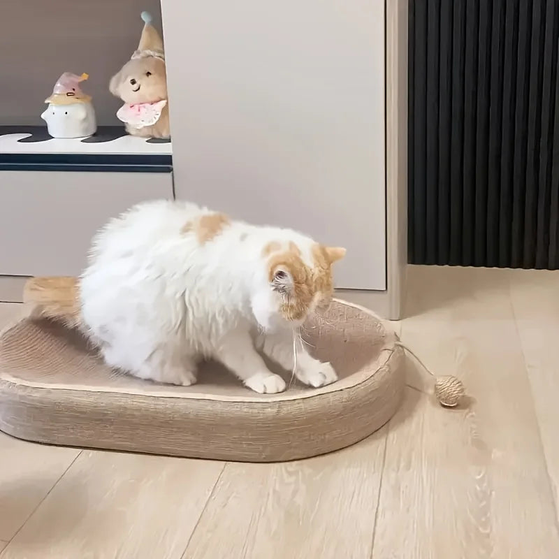 Large Cat Scratching Post with Ball – Jute Scratcher & Resting Lounge