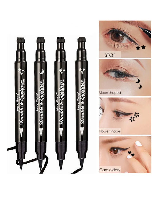 Joint d'eye-liner Double tête, imperméable, maquillage pour les yeux, stylo étoile, embellissement de maquillage, eyeliner, joint de tatouage liquide