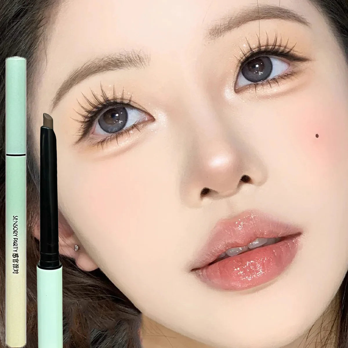 1 Pièce Crayon Gel Eyeliner– Texture Lisse, Longue Tenue, Mat, Waterproof, Séchage Rapide, Maquillage Coréen