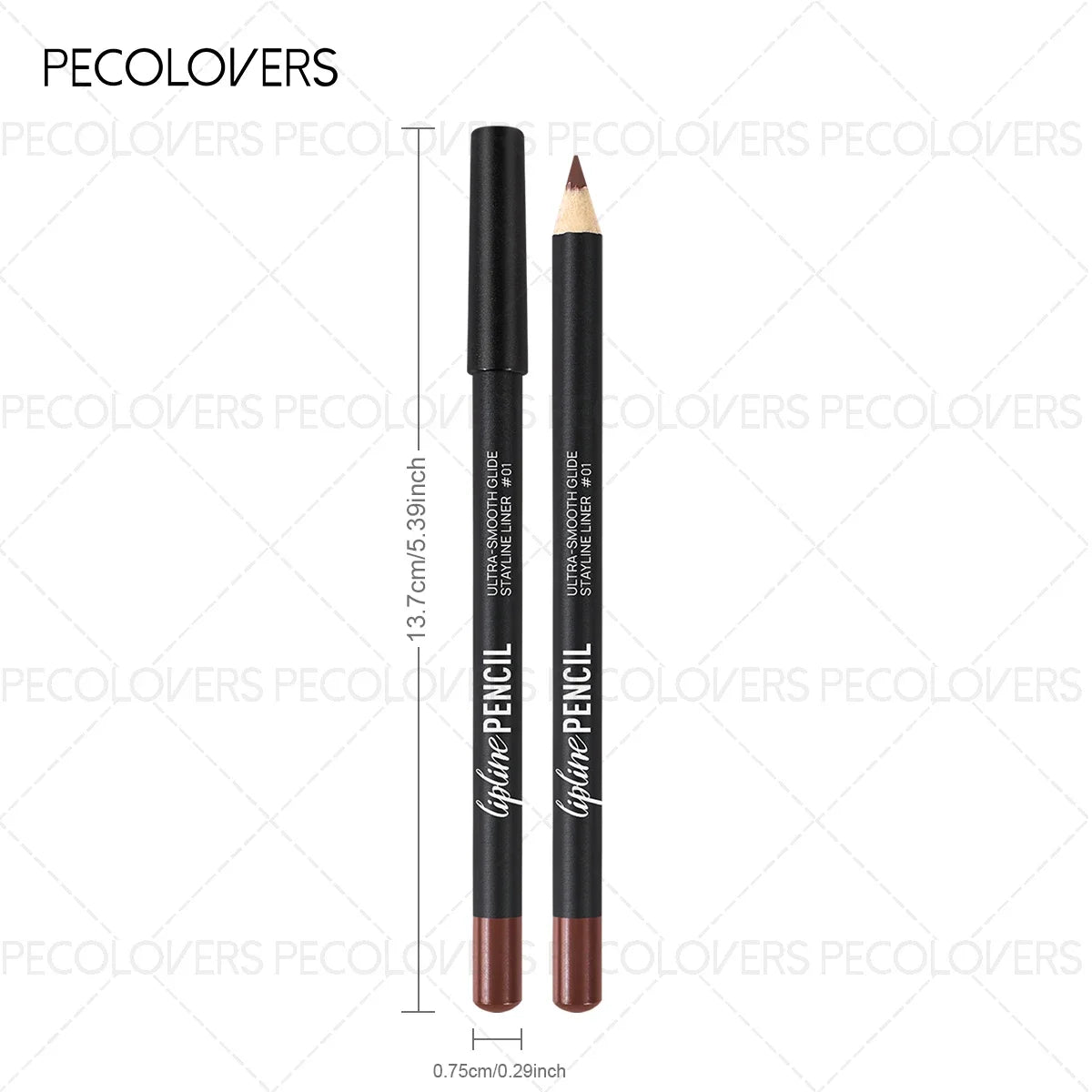 1 Pièce Crayon à Lèvres 2-en-1 Mat – Longue Tenue, Waterproof, Teinte Pumpkin Spice, Couleurs Intenses, Idéal Noël