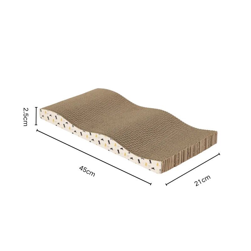 Corrugated Cardboard Cat Scratcher – Durable Scratching Board for Indoor Cats