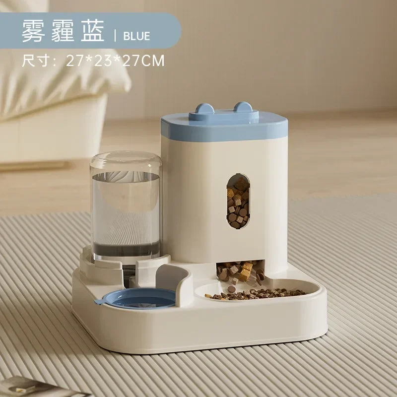 Automatic Pet Feeder & Water Dispenser – Large Capacity Food and Water Station
