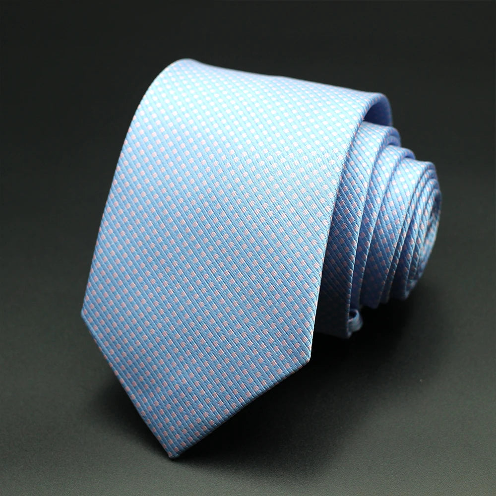 Cravate Homme Fantaisie – Motifs Floraux et Pois en Bleu, Rouge et Jaune, pour Affaires, Mariage et Cadeau Formelle