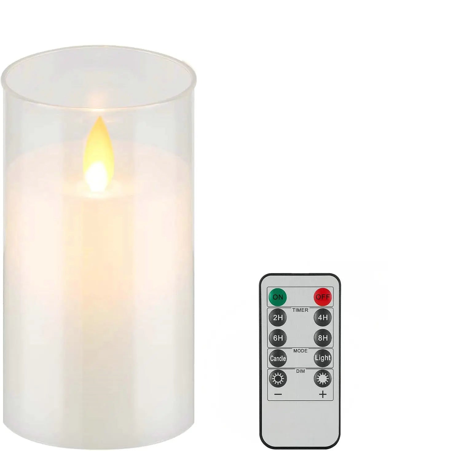 Rechargeable LED Flameless Pillar Candle Set – Real Wax Moving Wick Candles with Remote & Timer