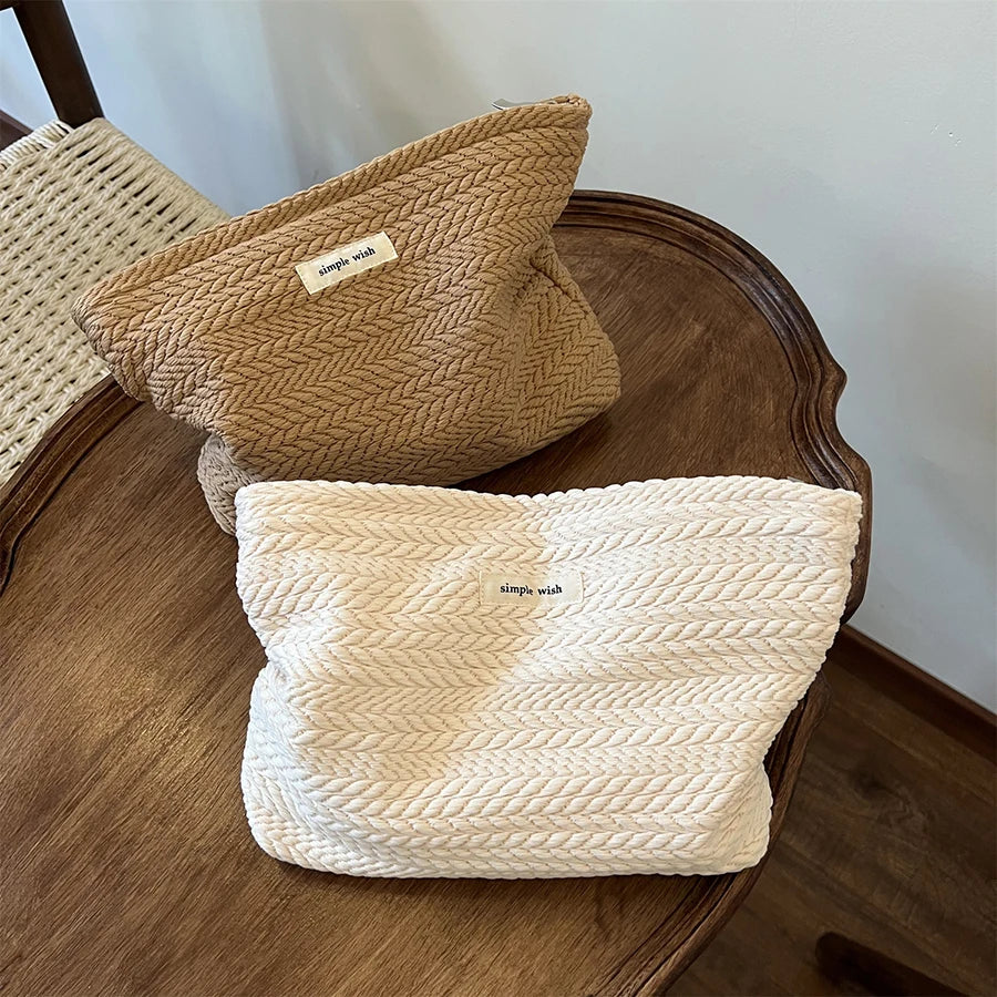 Woven Cosmetic Travel Bag