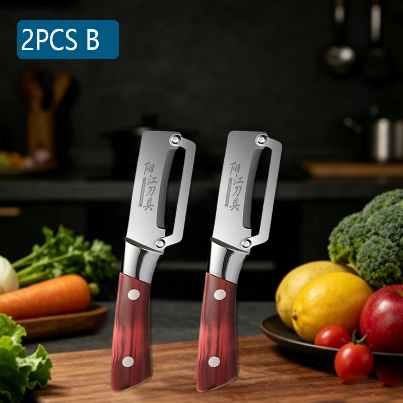 Multifunction Kitchen Peeler – Stainless Steel Vegetable Peeler, Fruit Paring Knife & 2-in-1 Bottle Opener
