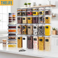 48-Piece Food Storage Container Set with Lids – Pantry Organizer Set with Labels & Marker