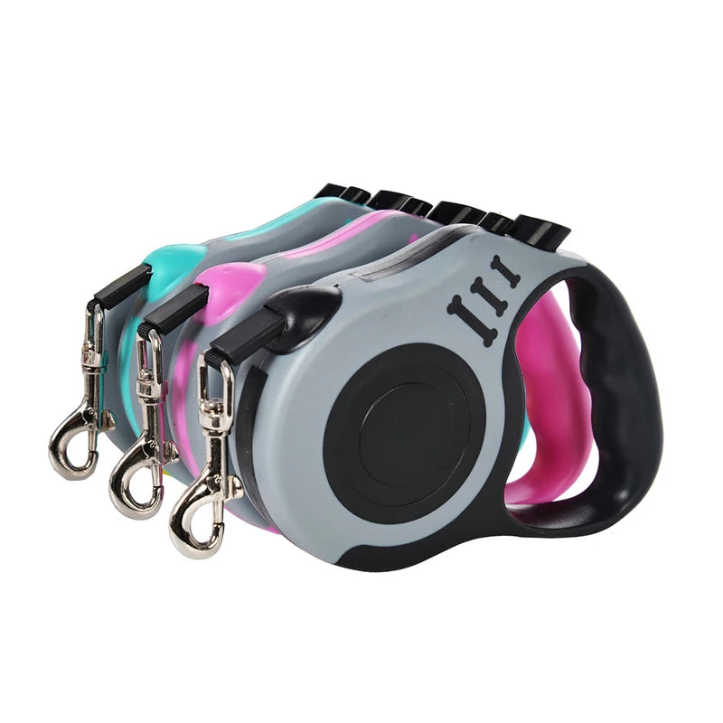 Retractable Dog Leash – 3m & 5m Adjustable Walking Lead for Small & Large Dogs