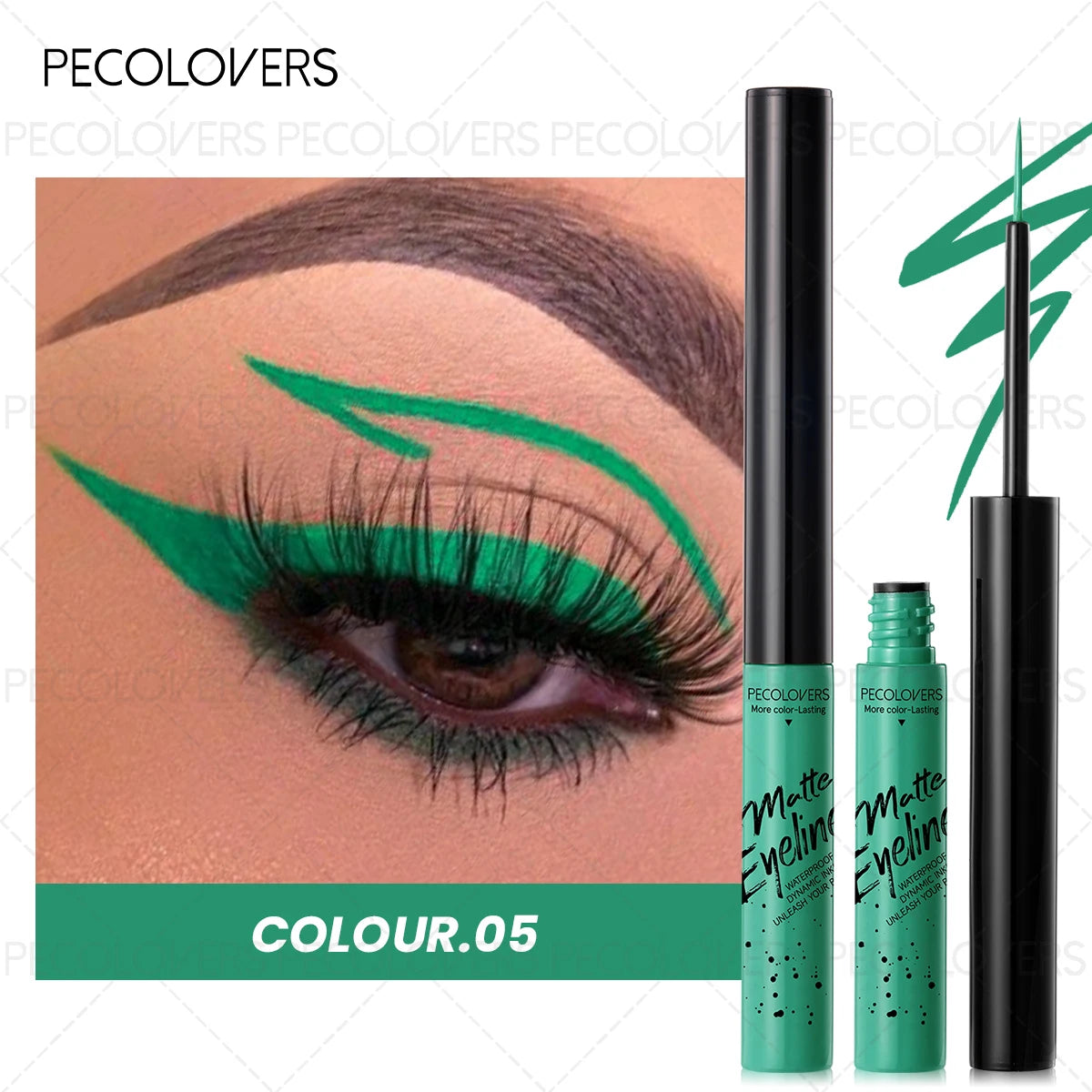 1 crayon eyeliner liquide mat waterproof longue tenue, sans bavure, idéal pour les cadeaux