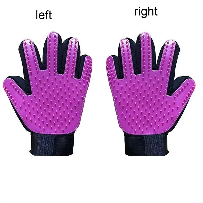 Pet Grooming Glove – Deshedding & Massage Brush for Dogs and Cats