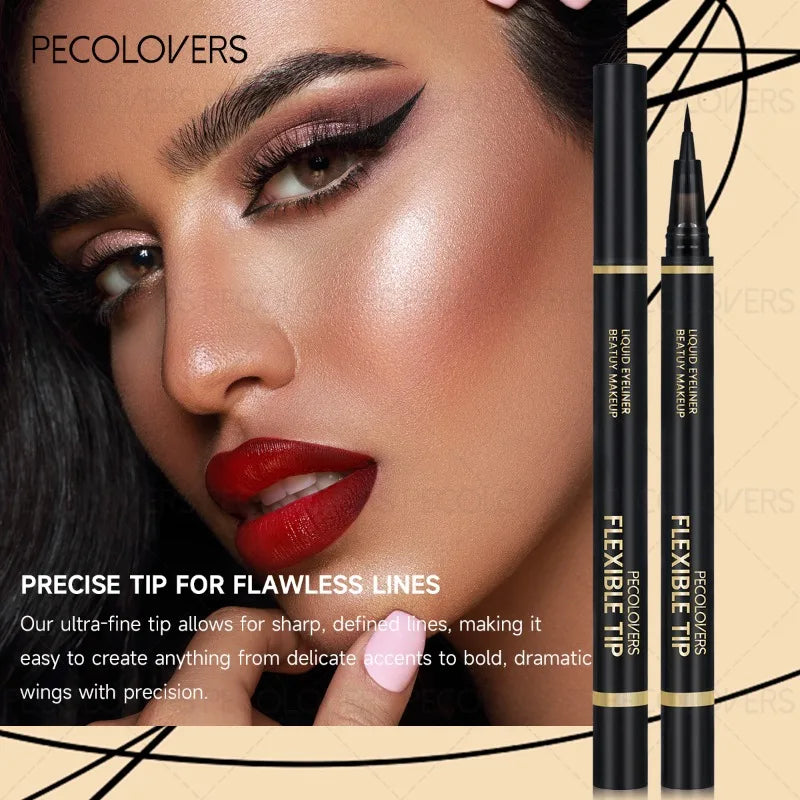 Set 5 pcs eyeliner noir – séchage rapide, waterproof et résistant à la sueur, anti-bavure, maquillage des yeux