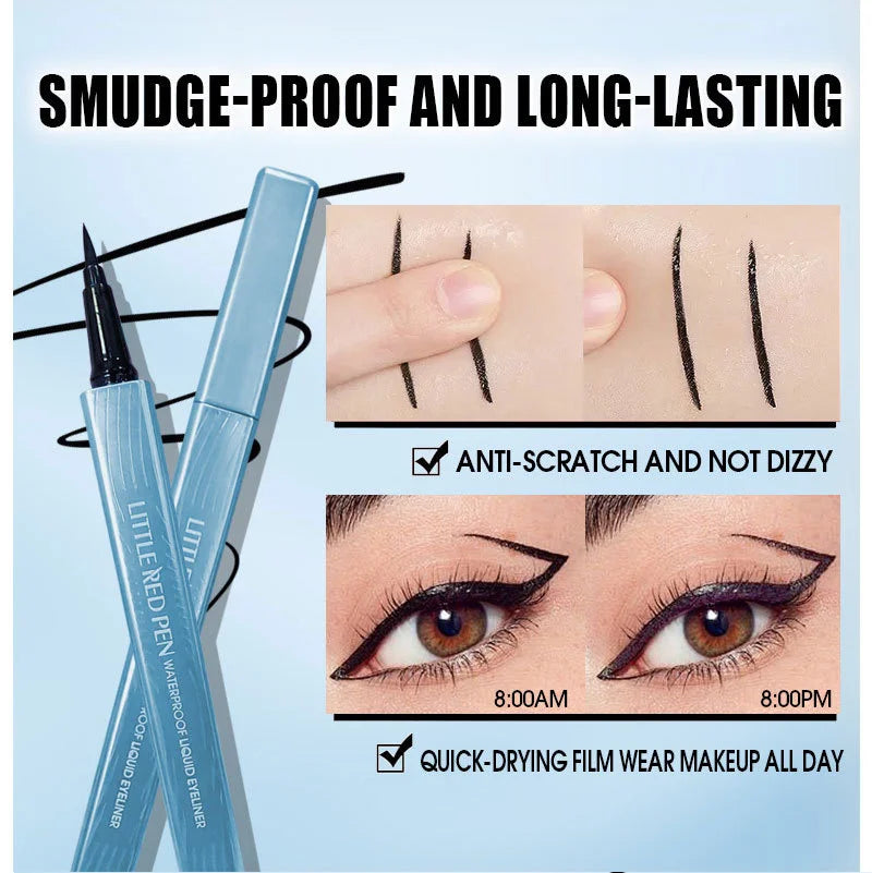 Eyeliner ultra-fin, longue tenue, effet mat et lisse, waterproof, anti-bavures, maquillage coréen, cosmétiques de beauté