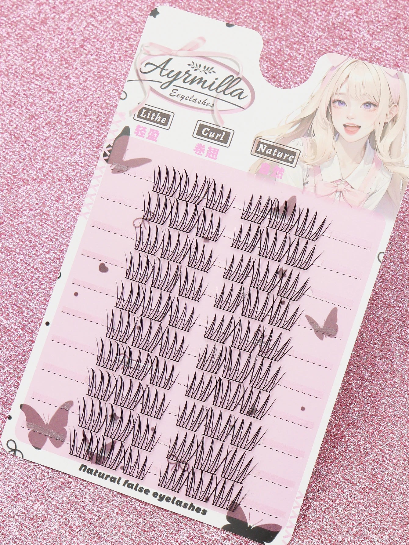 Cils individuels 9-13 mm – 120 grappes, pour fête, travail ou réunion quotidienne – Faux cils naturels, volumineux et doux, 3D en vison multi-couches