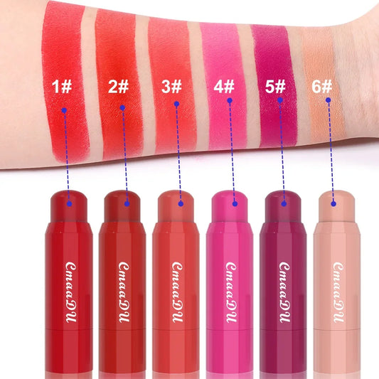 Blush 6 couleurs – Waterproof, longue tenue, couleur naturelle et impeccable – Poudre blush à haute brillance, maquillage féminin sexy