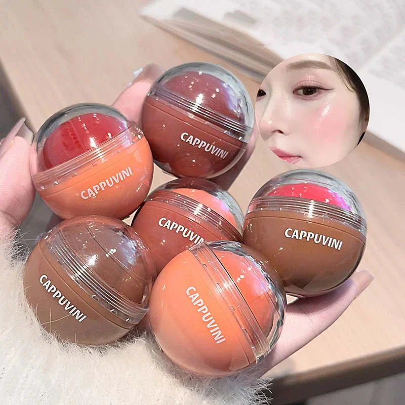 Blush Boule Haute Pigmentation — Teinte Naturelle, Saturation Intense, Éclaircissant et Hydratant, Facile à Appliquer, Crème Blush Soie pour Contour et Maquillage