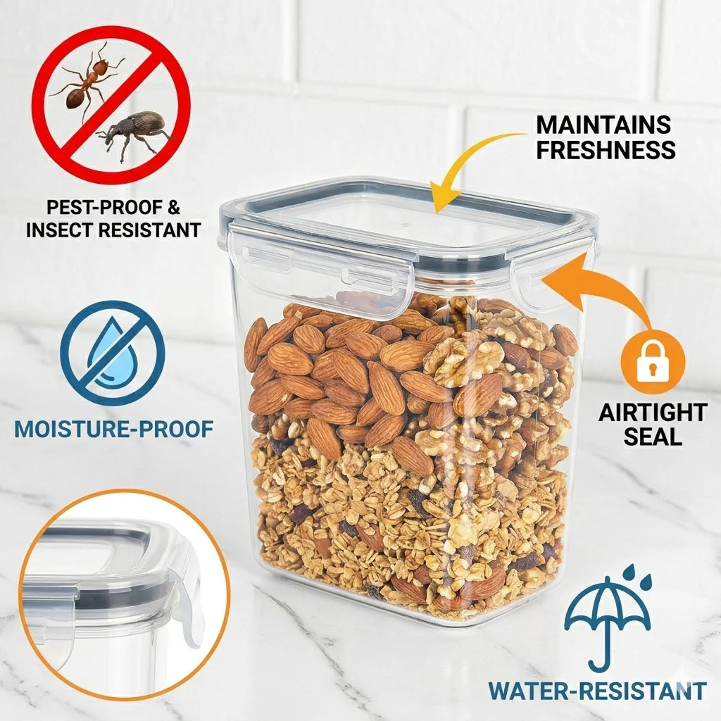 25-Piece Airtight Food Storage Container Set – BPA-Free Pantry Organizer Boxes
