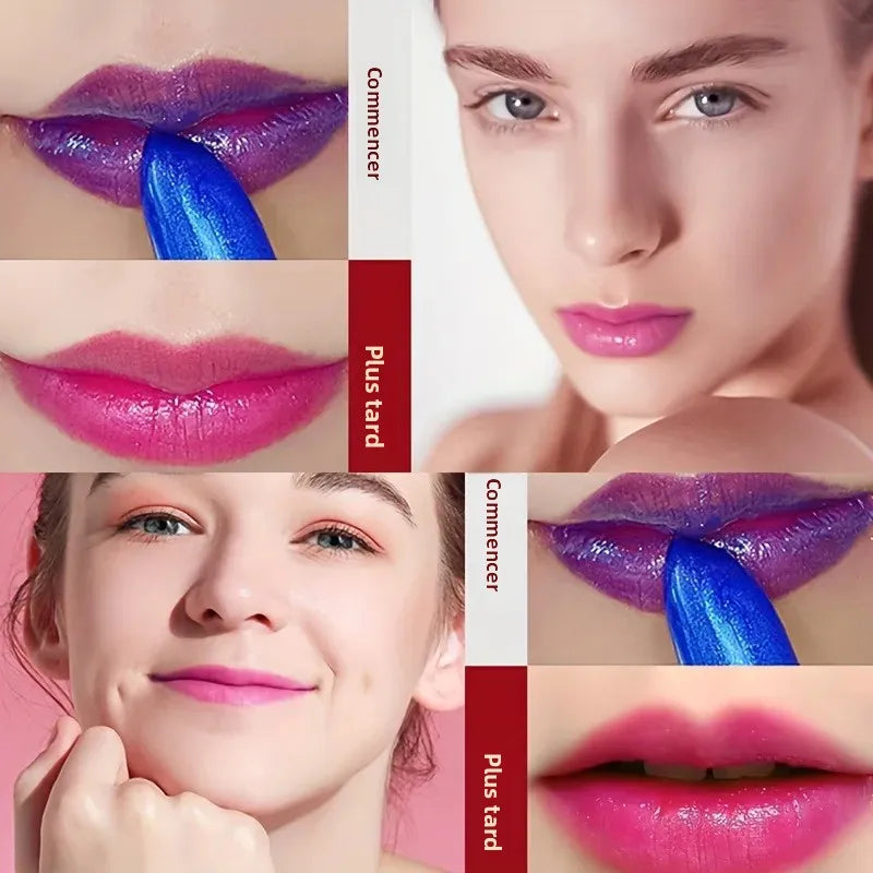 Rouge à lèvres velours bleu – Mat, thermosensible, waterproof et hydratant