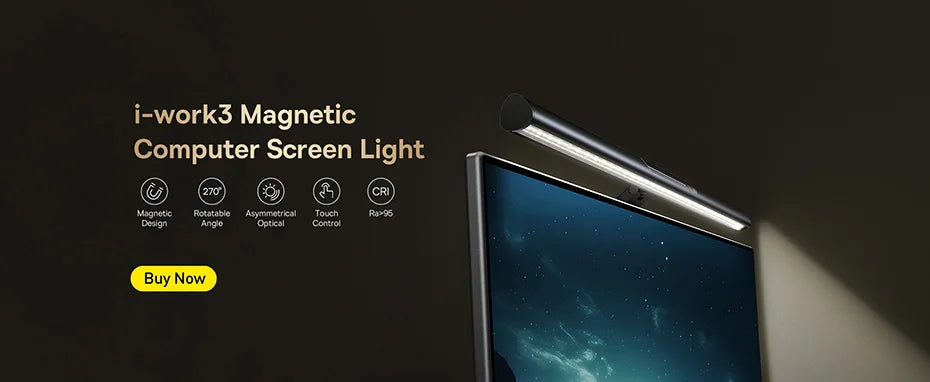 LED Desk Lamp – Eye-Caring Dimmable Study & Office Light with Smart Brightness