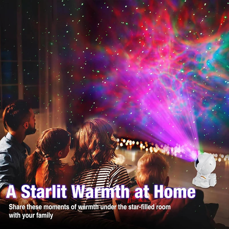 Astronaut Galaxy Projector Night Light – Starry Sky Lamp for Kids' Bedrooms & Space Decor