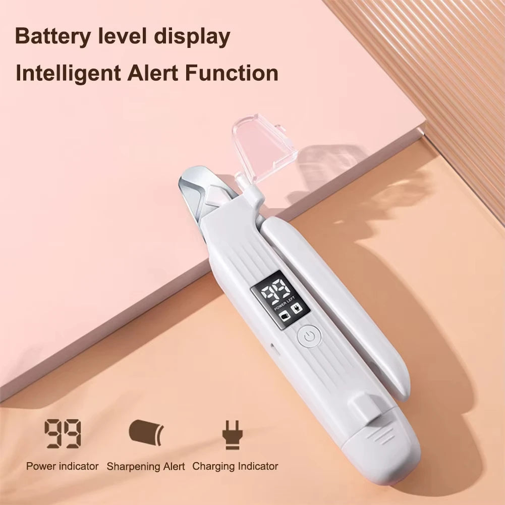 2-in-1 Electric Pet Nail Trimmer & Grinder with LED Light for Dogs & Cats