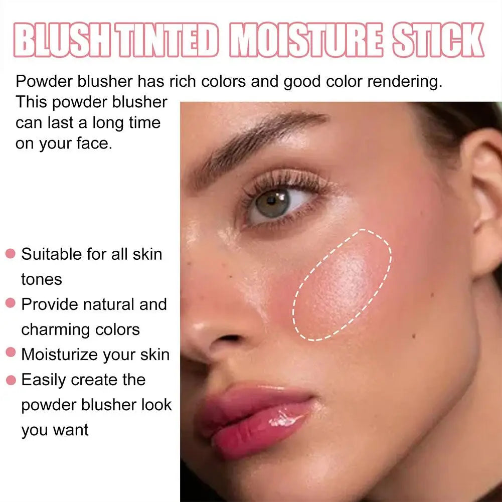 Blush Stick Multifonction — Illumine et Crée un Contour 3D, Maquillage Nude Naturel, Waterproof et Léger, 3 en 1 pour Lèvres, Joues et Ombres à Paupières